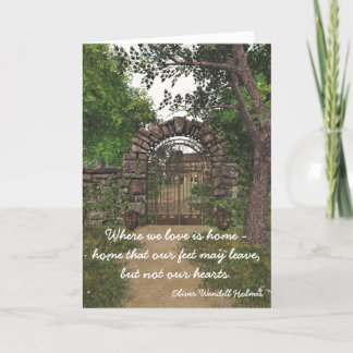 Garden Gate - New Home Congratulations Card
