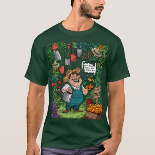 Garden Giggle Funny Gardening Pun T_Shirt T_Shirt