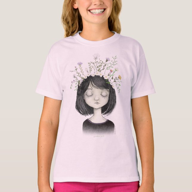 Garden Girl Kid's T-shirt (Front)