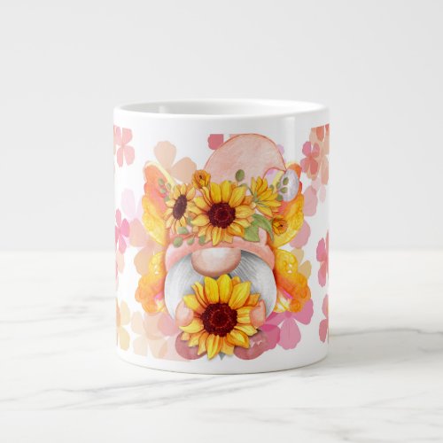 Garden Gnome 3 Yellow Giant Coffee Mug