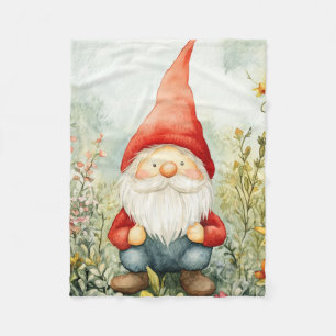 Garden Gnome Fleece Blanket