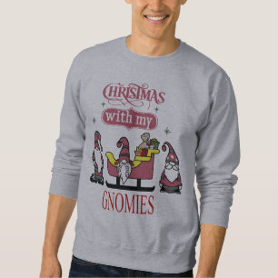 Garden Gnome Funny Christmas Sweatshirt - Unique