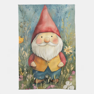 Garden Gnome Kitchen Towel