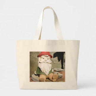 Garden Gnome Large Tote Bag