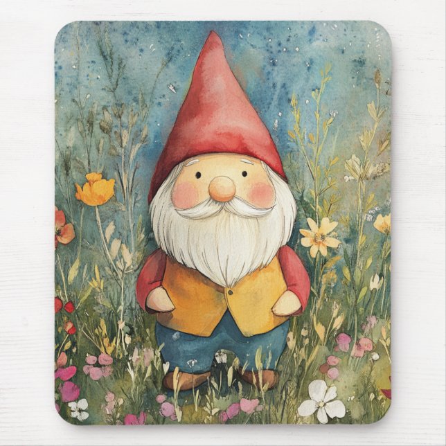 Garden Gnome Mouse Pad (Front)