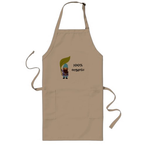 Garden gnome organic slogan gardening long apron