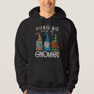 Garden Gnome Pajamas Christmas Hanging With My Gno Hoodie