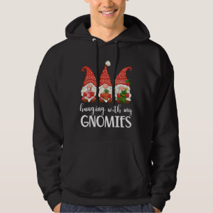 Garden Gnome Pajamas Christmas Hanging With My Gno Hoodie