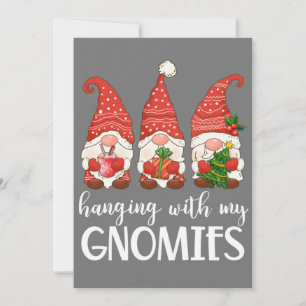 Garden Gnome Pajamas Christmas - Hanging With My Invitation
