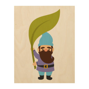 Garden Gnomes cute and colorful Wood Wall Art