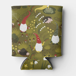 Garden Gnomes: Humorous Flora Fauna. Can Cooler
