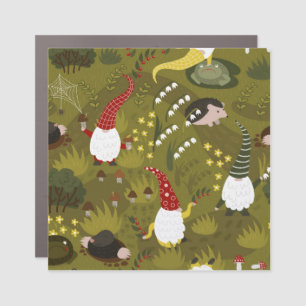 Garden Gnomes: Humorous Flora Fauna. Car Magnet