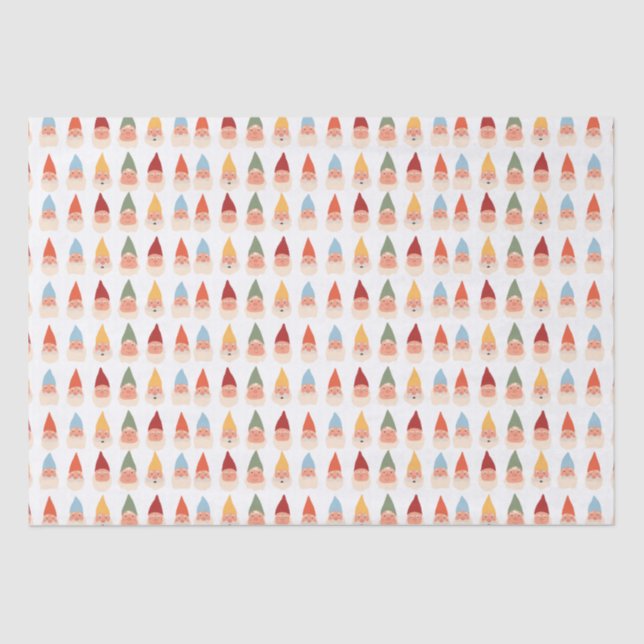 Garden Gnomes Many Beards Tissue Paper (Front)