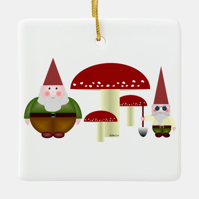 Garden Gnomes Ornament (Front)