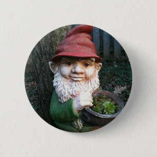 Garden Gnomes Pinback Button