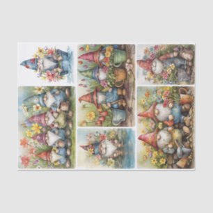 Garden Gnomes Tissue Paper