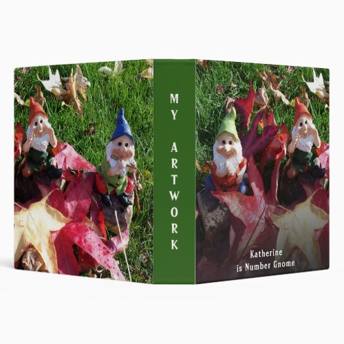 Garden Gnomes You Are Number Gnome Add Name Fall 3 Ring Binder