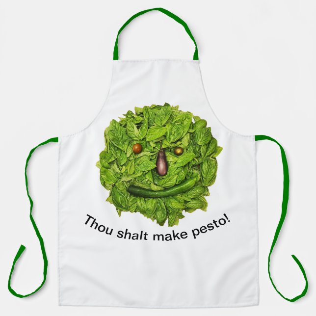 Garden God of Basil Apron (Front)