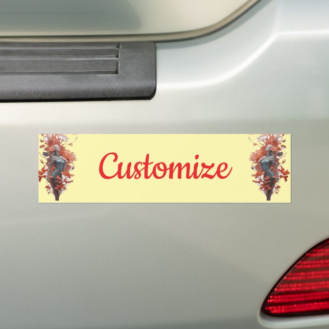 Garden Goddess Blossom Thunder_Cove Bumper Sticker (On Car)