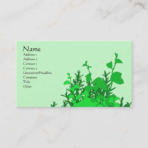 Garden Green Business Cards