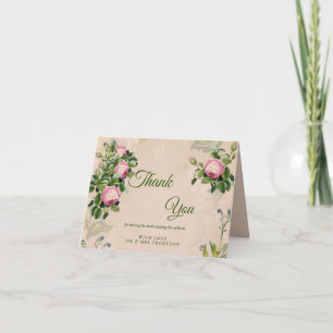 Garden Green - Soft Pink Roses Thank You