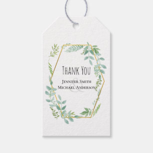 Garden Greenery Wedding Gift Tags