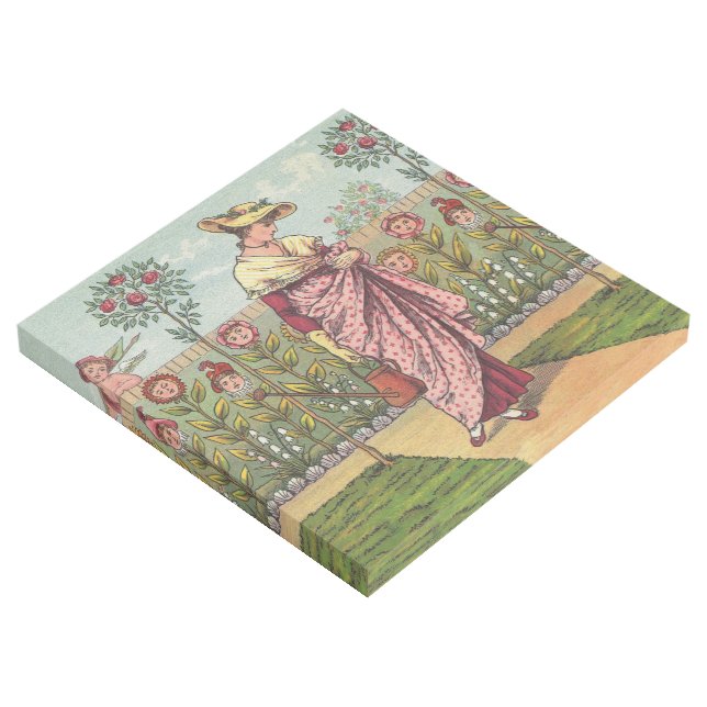 Garden Grow Flower Woman Art Antique (3/4)