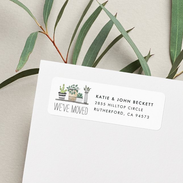 Garden Grown | Moving Announcement Return Address Label (Creator Uploaded)