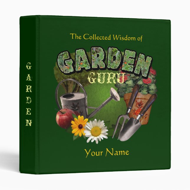 Garden Guru 3 Ring Binder (Front/Spine)