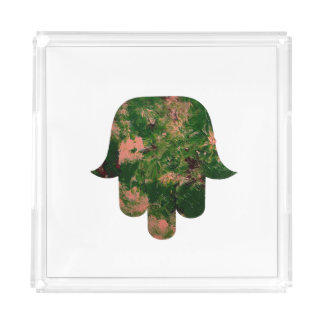 Garden Hamsa Balloon Painting Studio Art  Acrylic Tray