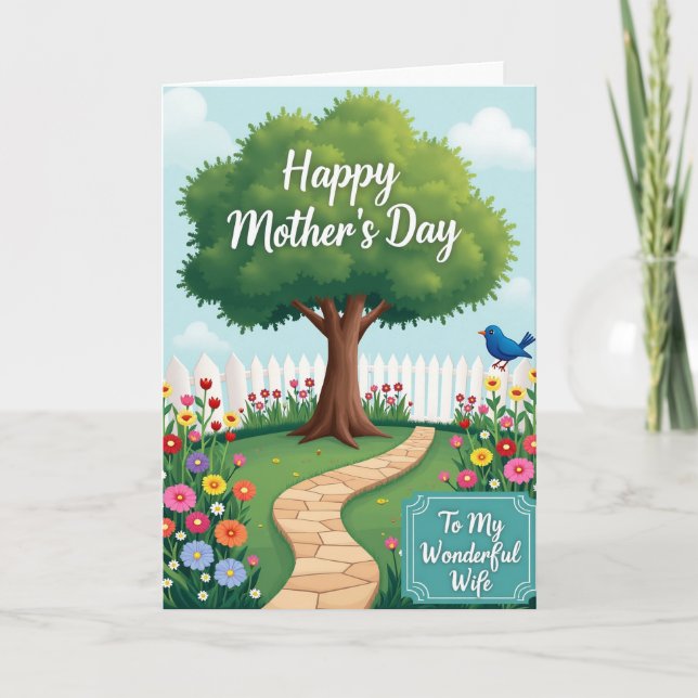 Garden Happy Mothers Day Card (Front)