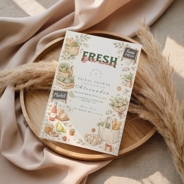 Garden Harvest Market Bridal Shower Invitation (Creator Uploaded)