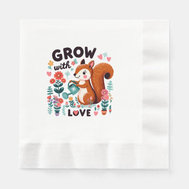 Garden Heartbeat Napkins (Front)