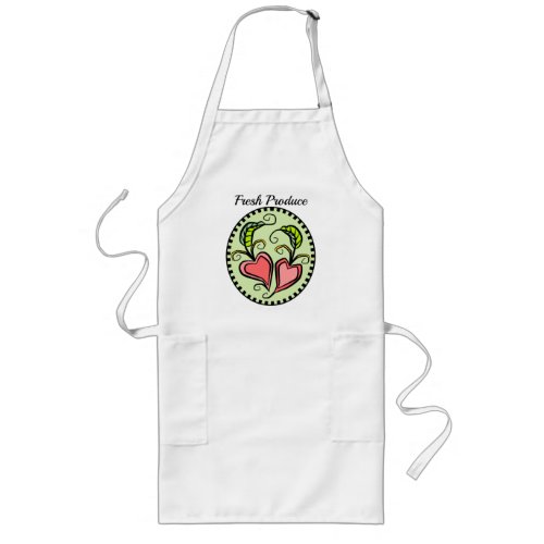 Garden Hearts Fresh Produce Long Apron