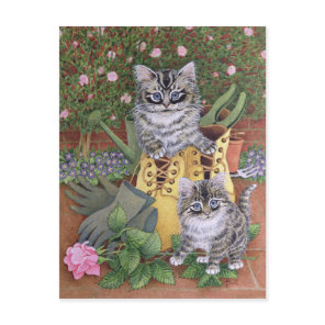 Garden Helpers Postcard