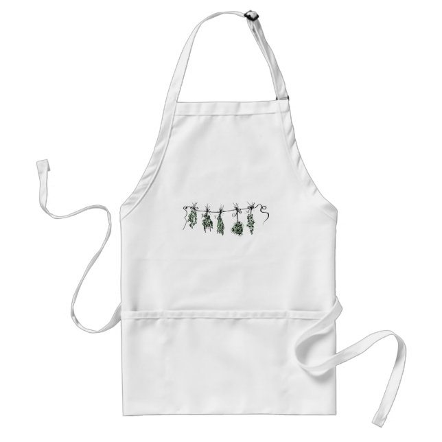 Garden Herbs Adult Apron (Front)