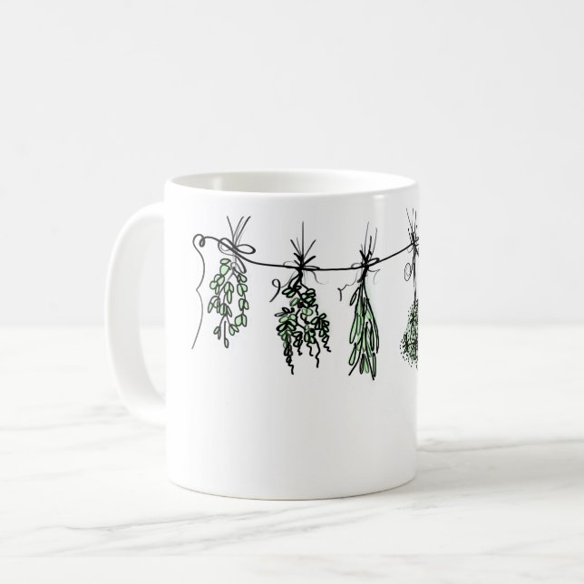 Garden Herbs Coffee Mug (Front Left)