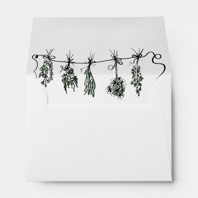 Garden Herbs Envelope (Back (Bottom))