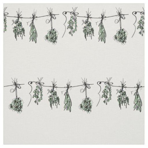 Garden Herbs Fabric