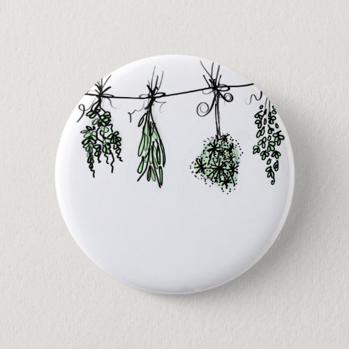 Garden Herbs Pinback Button