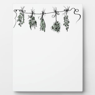Garden Herbs Plaque