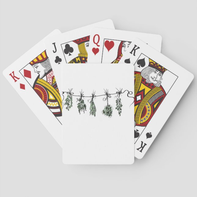 Garden Herbs Poker Cards (Back)