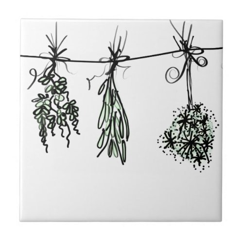 Garden Herbs Tile