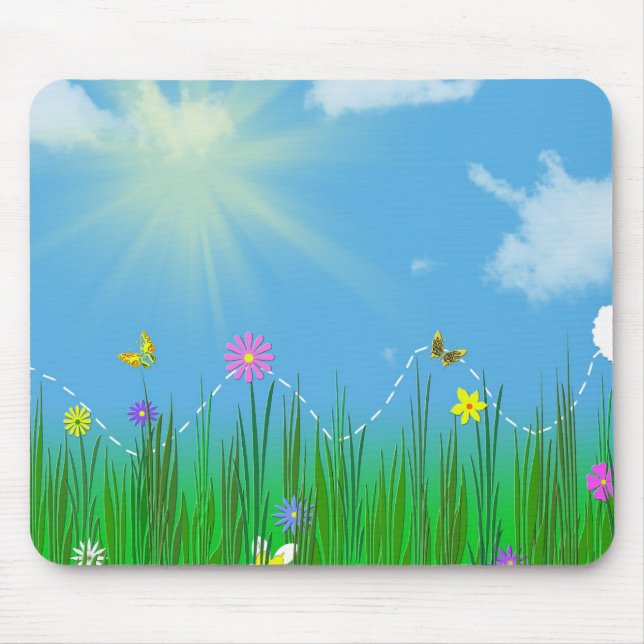 Garden Hop Mouse Pad (Front)