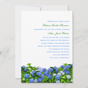 Garden Hydrangea Wedding Invitations, 5x7 Invitation