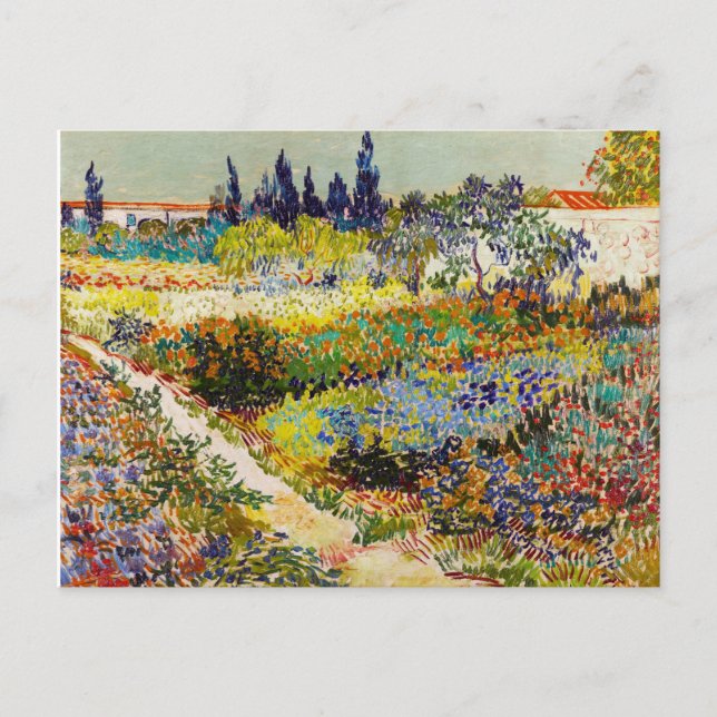 Garden in Arles Postcard (Front)