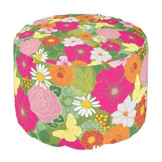 Garden In Bloom_Butterflies Pouf