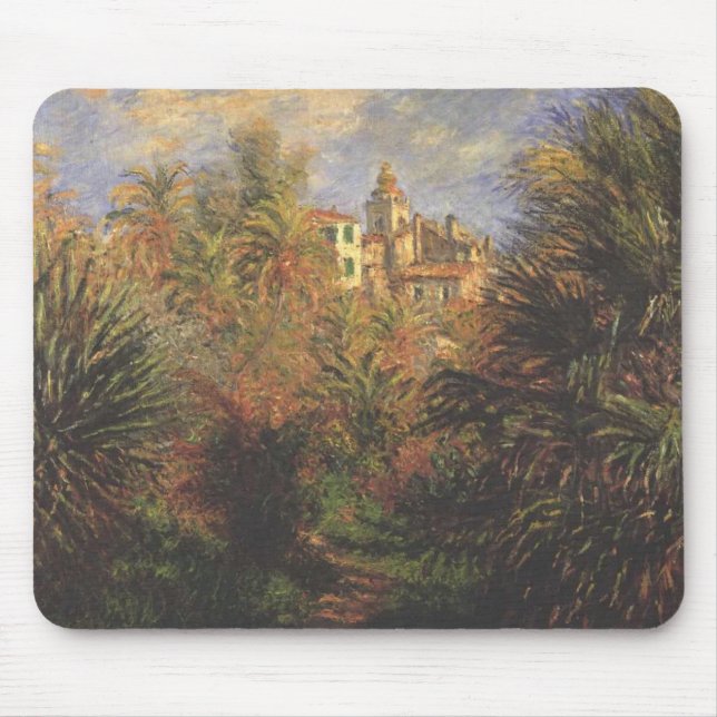 Garden in Bordighera - Claude Monet - c1900 Mouse Pad (Front)