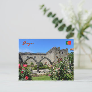 Garden in Braga, Portugal Holiday Postcard