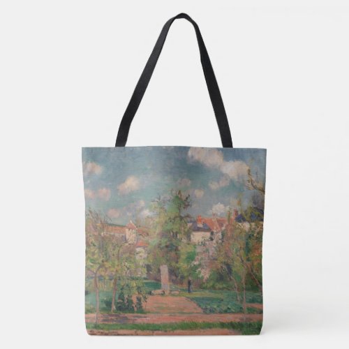 Garden in Full Sunlight, Camille PIssarro, 1876 Tote Bag